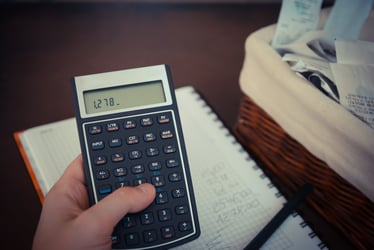 Calculator and Notebook
