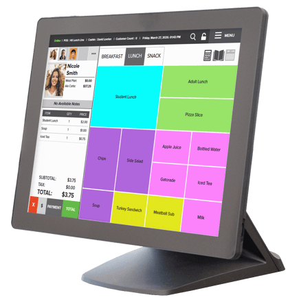 Point of Sale Hardware Touchscreen with Display