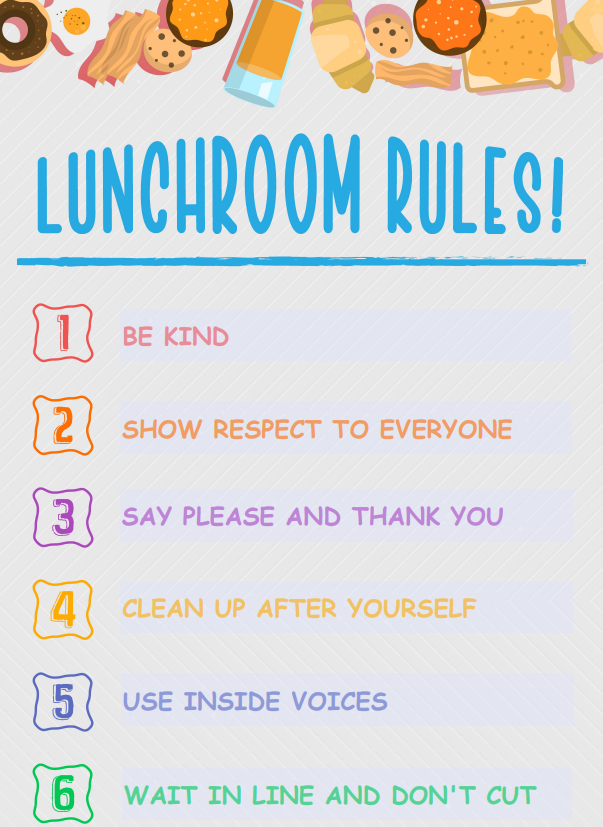 Cafeteria Ruls Version 2