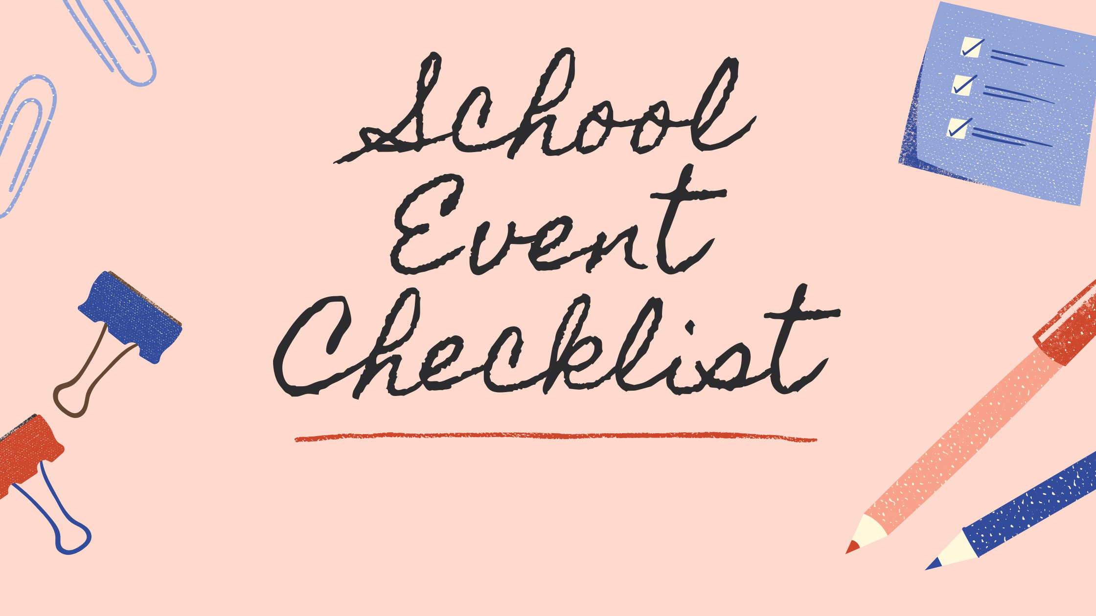 School Event Planning Checklist Image