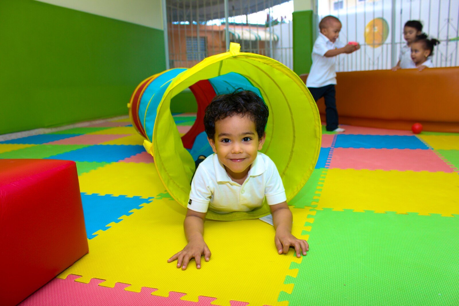 Child playing at a daycare