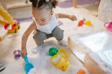 Child playing in a before and after school program