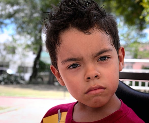 Church Bully with Angry Face