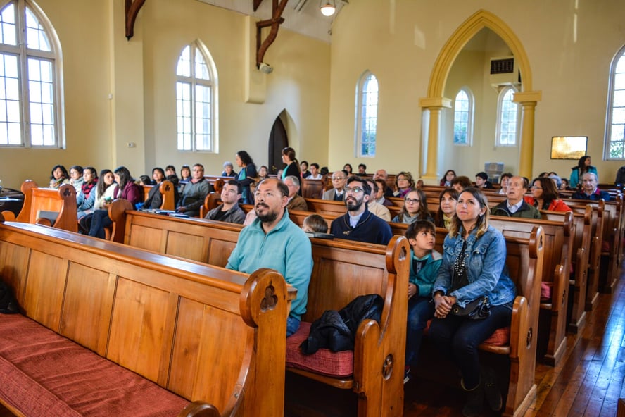 Church Congregants Preparing to Participate in Offering