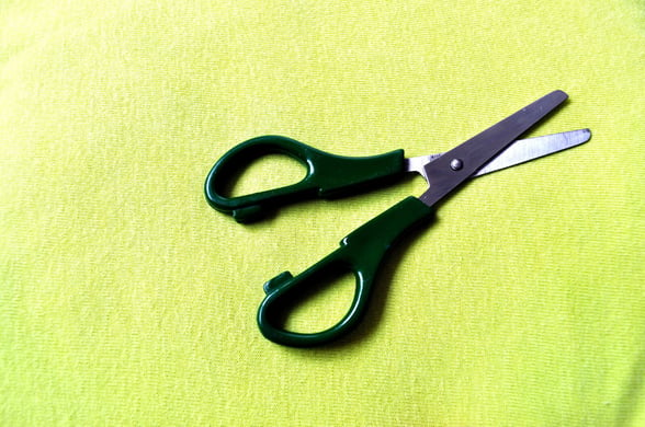 Dark Green Childrens Scissors