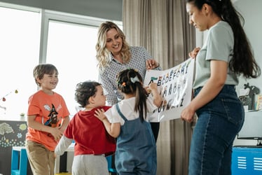 Daycare franchise owners and students