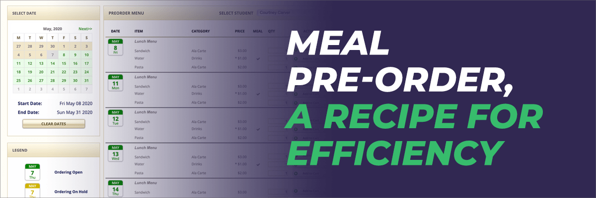 Meal Pre-Order, A Recipe for Efficiency