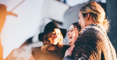 Group of Women Outside Church