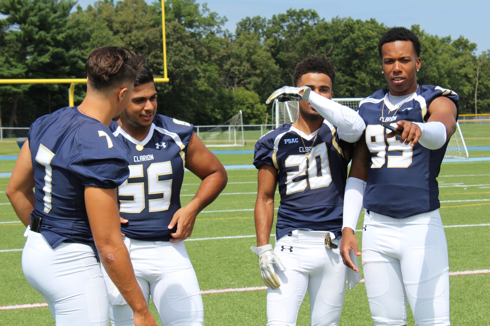 High School Football Players at a Fundraiser