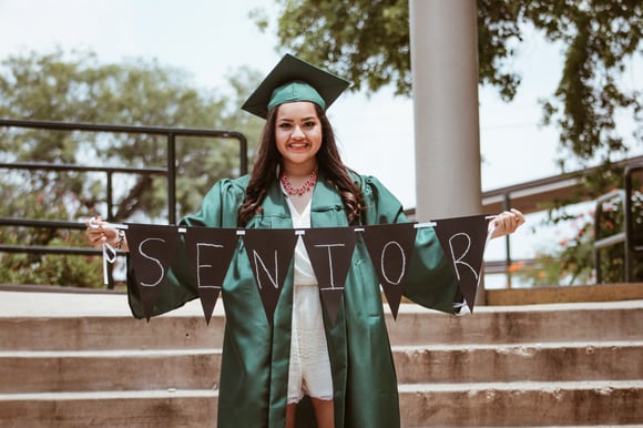 High School Girl at Senior Graduation