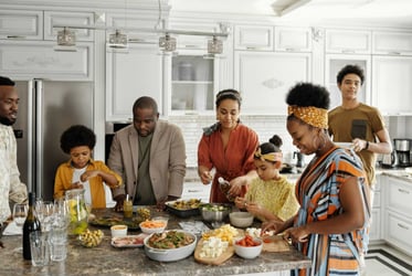 Church Events Image - People Gathered to Eat