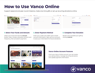 How to Use Vanco Online 