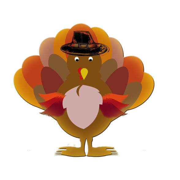 Illustration of a Thanksgiving turkey