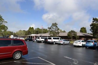 Image of a school parking lot