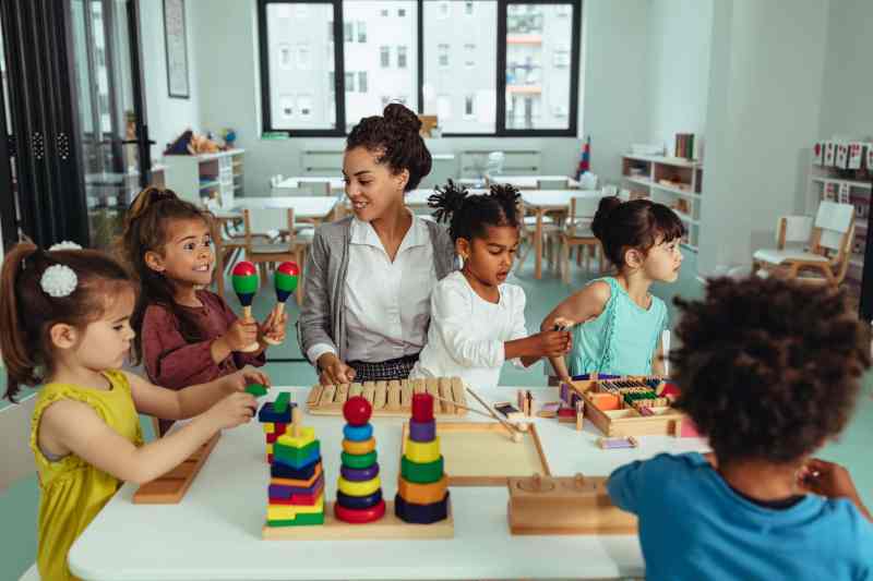 Woman running a daycare business