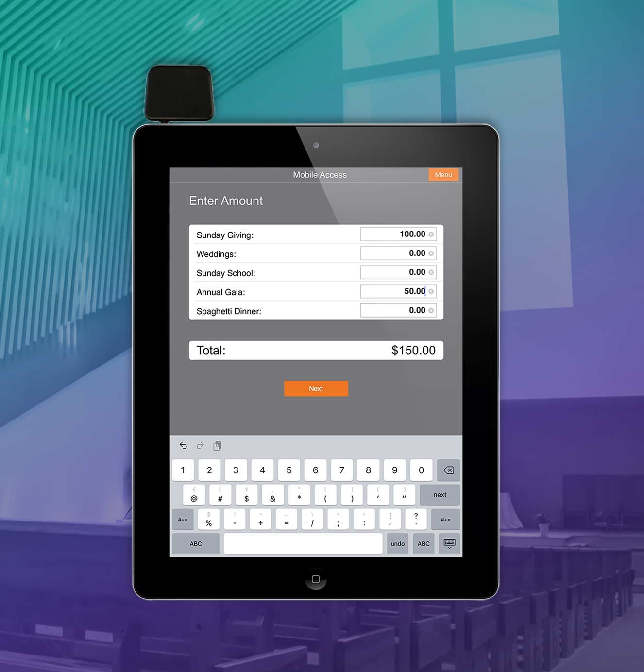 Credit Card Swiper for Churches Vanco