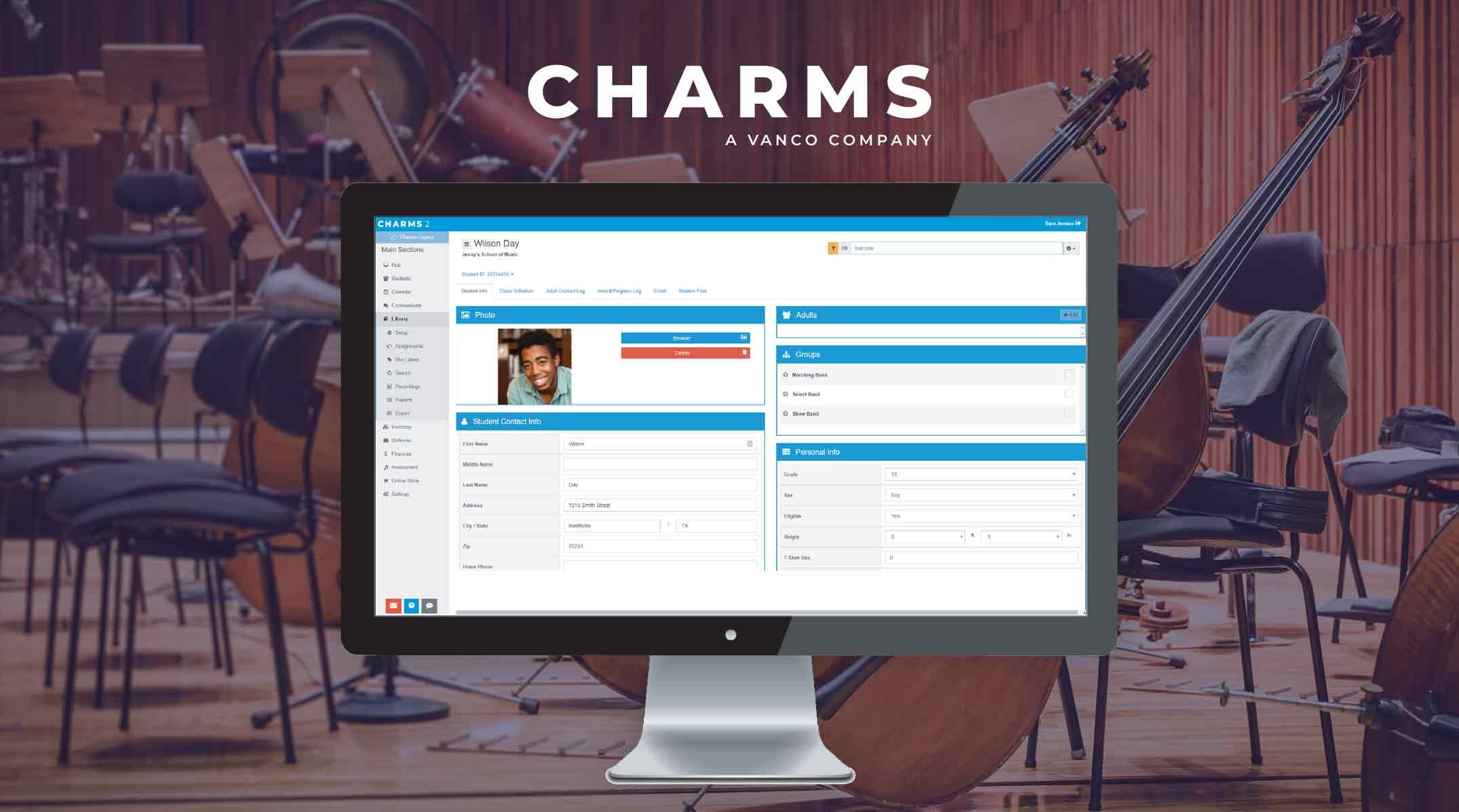 Charms Music Management Software Vanco