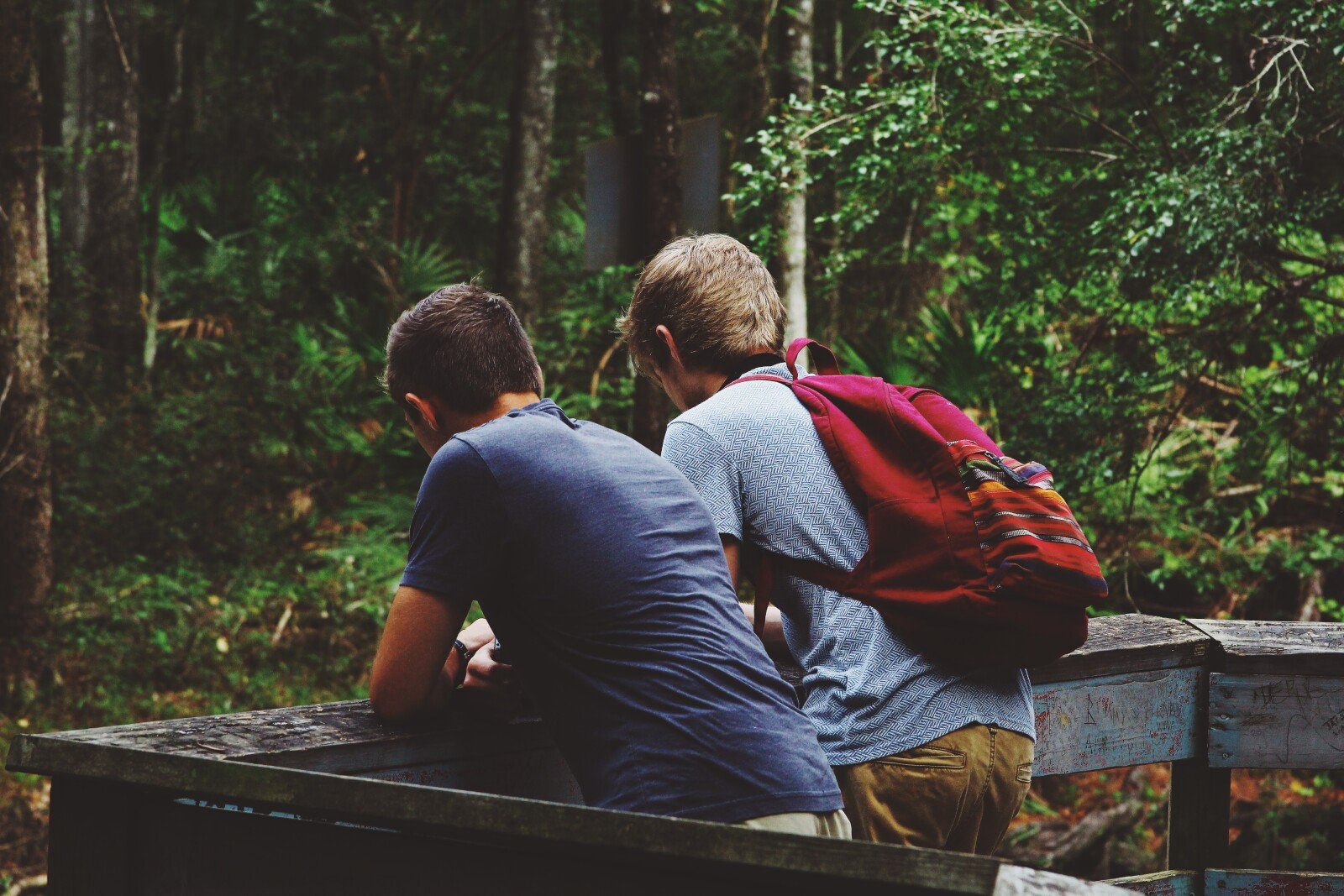 Middle School Boys Outside