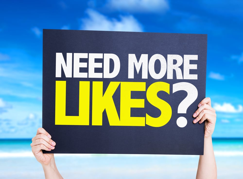 Church Social Media Marketing - Need More Likes Placard