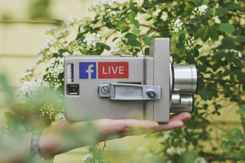 Old Camera with Facebook & Live Sticker - Church Guide Blog