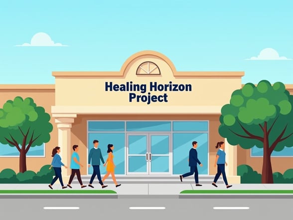 Outside of a non-profit building, where theyre holding a fundraising best practices conference
