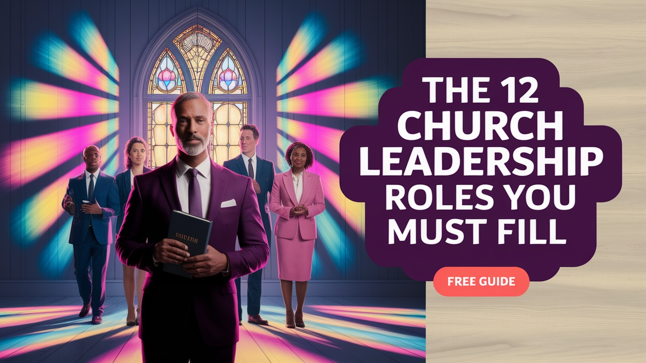 Pastor Flanked by 4 Individuals - 12 Leadership Roles Guide