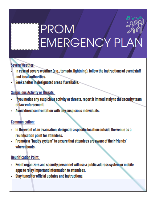 Prom Safety Emergency Plan Template-1