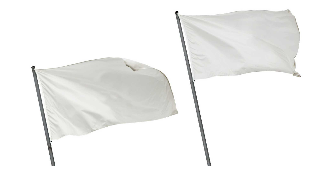 School Spirit Flags Waving in the Wind
