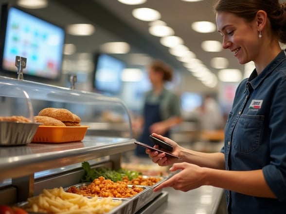 School cafeteria worker