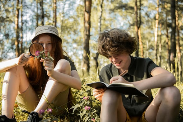 Students on a field trip
