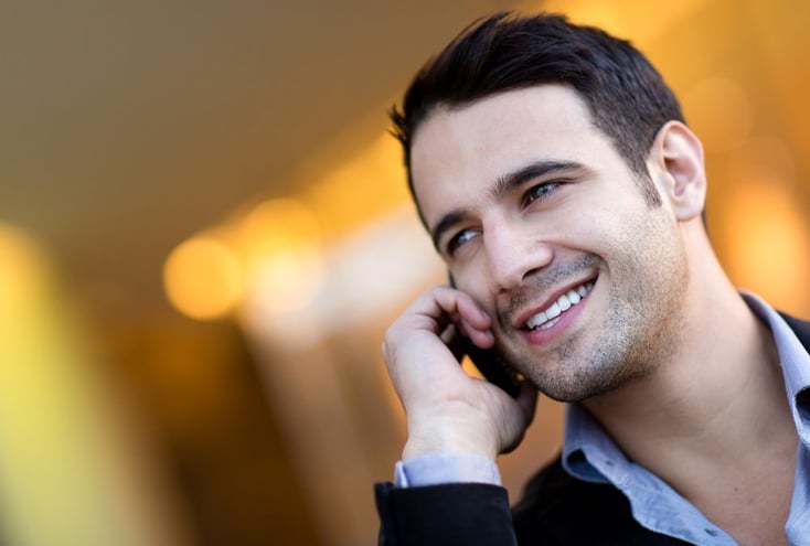 Pastor Making Call to Welcome Visitors