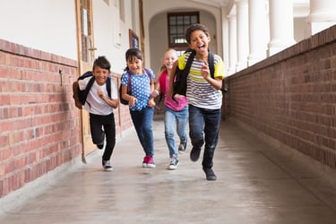 Online School Registration System - Kids in Hallway