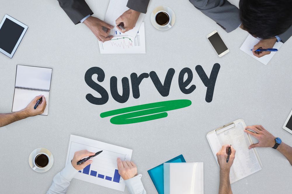 Church Volunteer Questionnaire - Survey written on office table