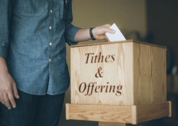 Tithes & Offerings Wood Bin -How to Blog