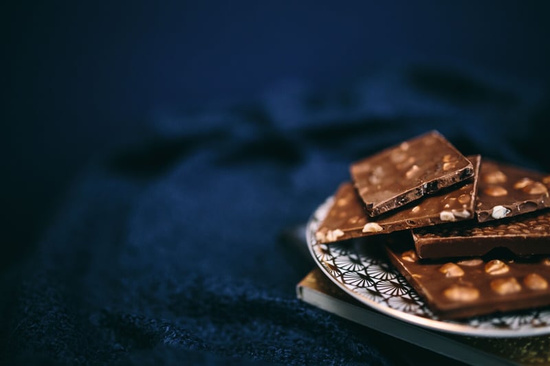 Valentines Day Chocolates on a Plate