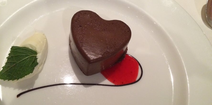 Valentines Day Themed Dessert Brownie
