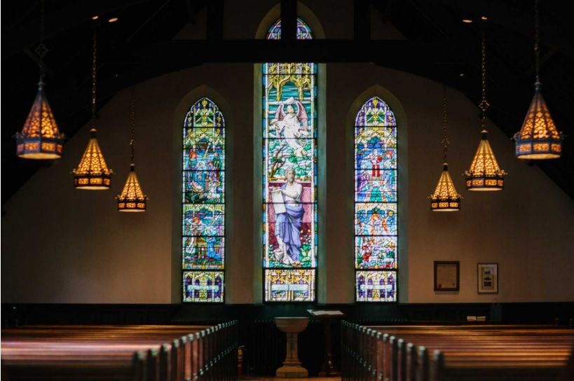 Welcome Visitors to Church Quotes - Stained Glas Windows