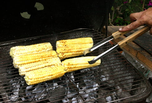 corn on a bbq