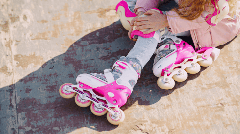 girl roller skates
