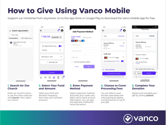 How To Give Using Vanco Mobile 