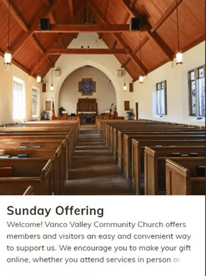 Vanco Tile- Church Communication Tool