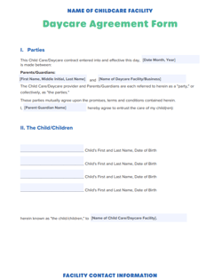 Free Daycare Contract Template &amp; Guide for Childcare Centers