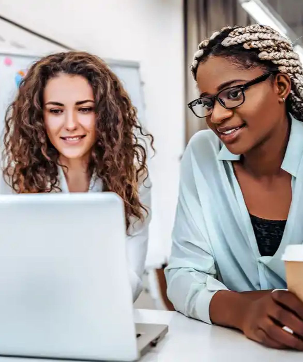 Women working on laptop