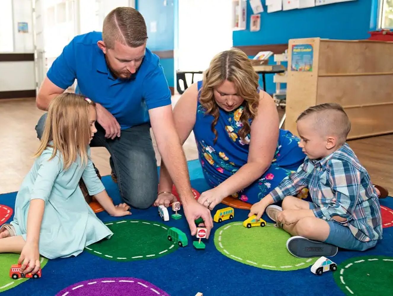 children on floor in daycare