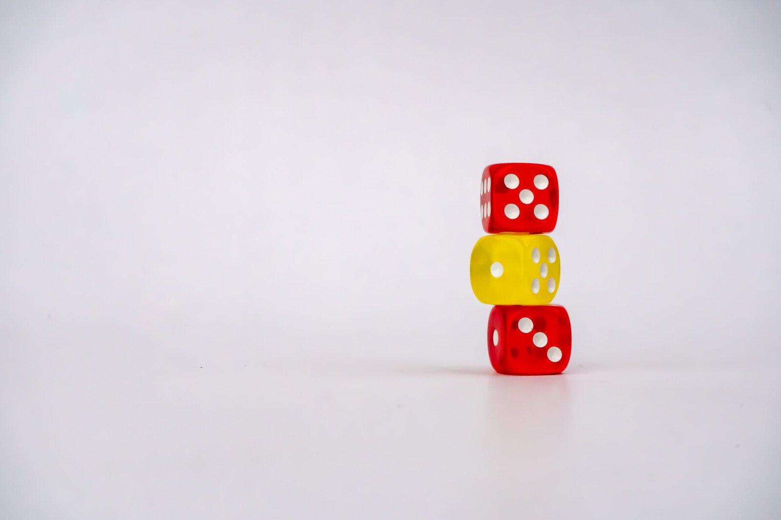 Dice Stacked Up for a Preschool Activity