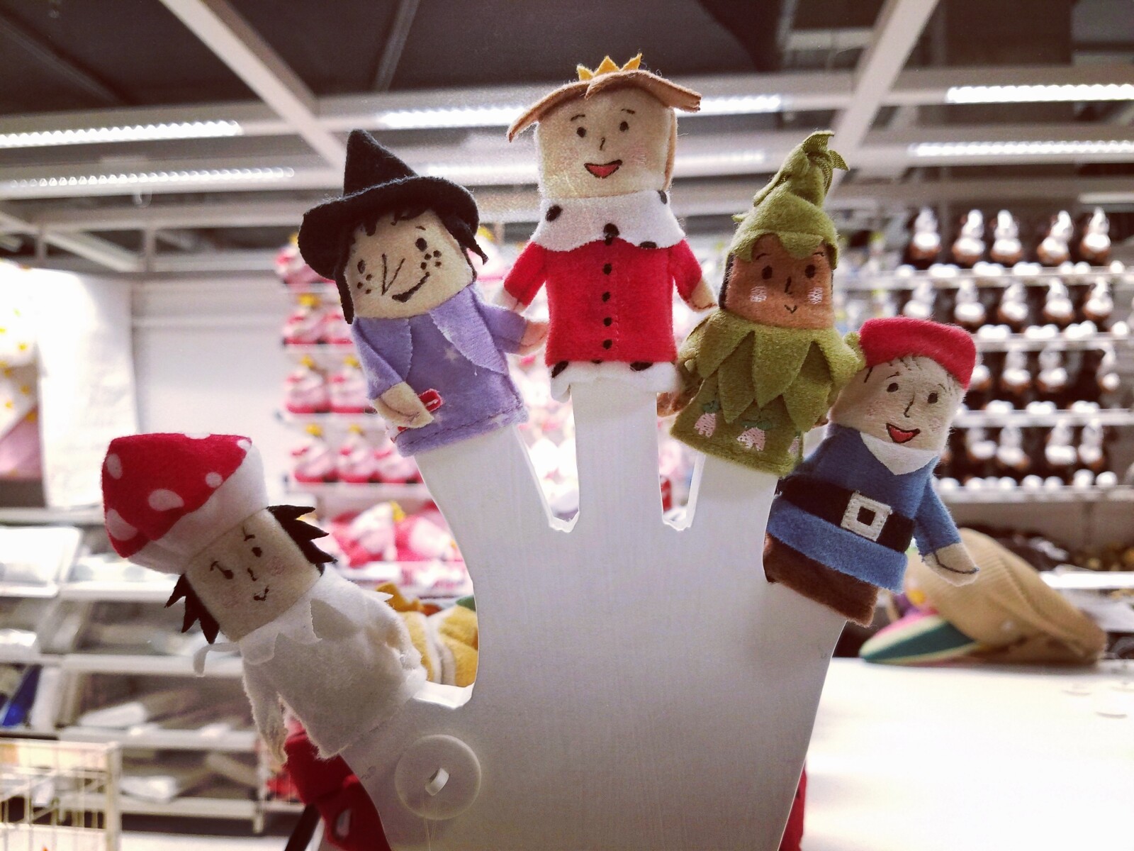 Image of finger puppets for a preschool group activity