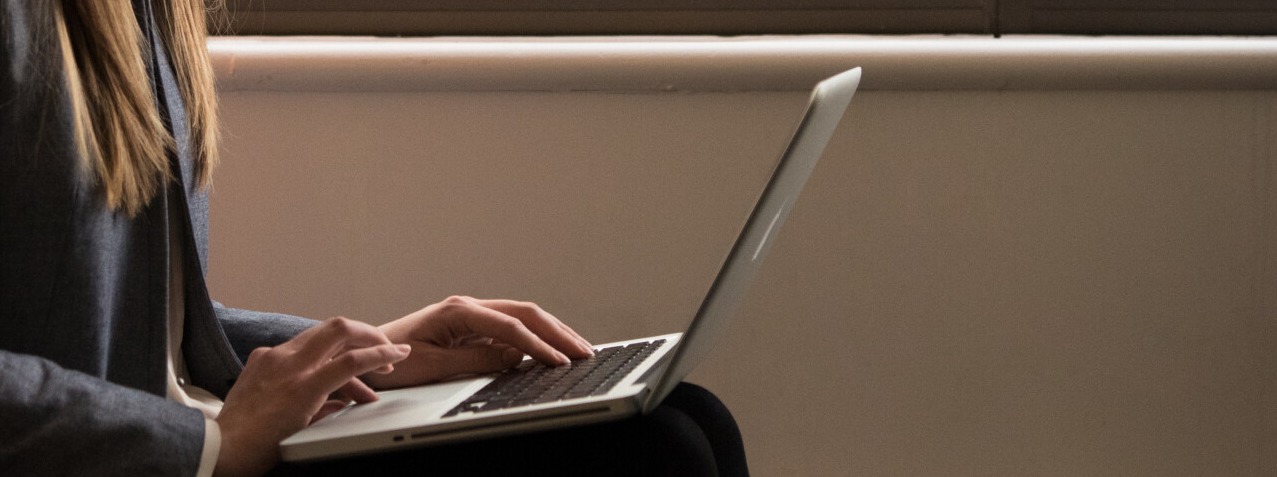 Provider Using Daycare Invoice Software on Laptop