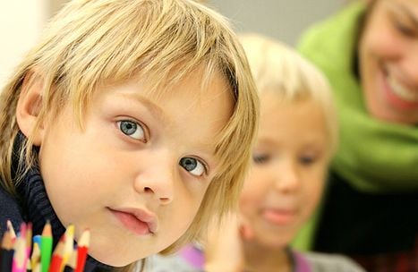 young student in classroom